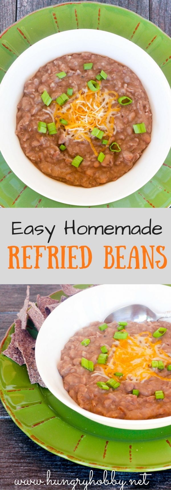 The BEST Homemade Refried Beans - Hungry Hobby