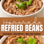 homemade refried beans