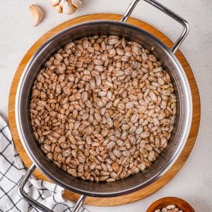 how to make refried beans - soak the beans