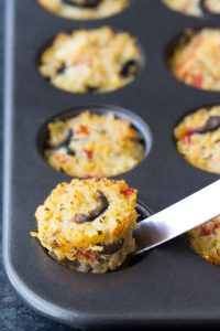 pizza quinoa bites