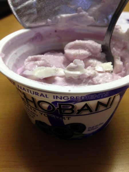 Blueberry chobani