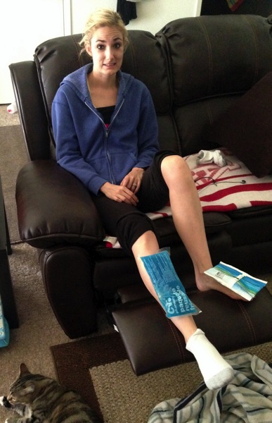 Me with ice packs
