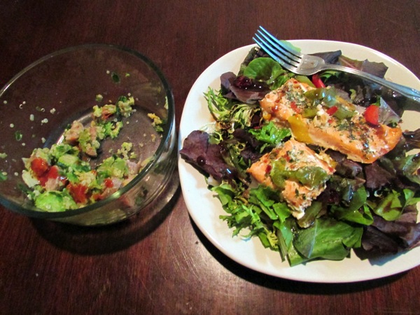 Salmon and leftovers
