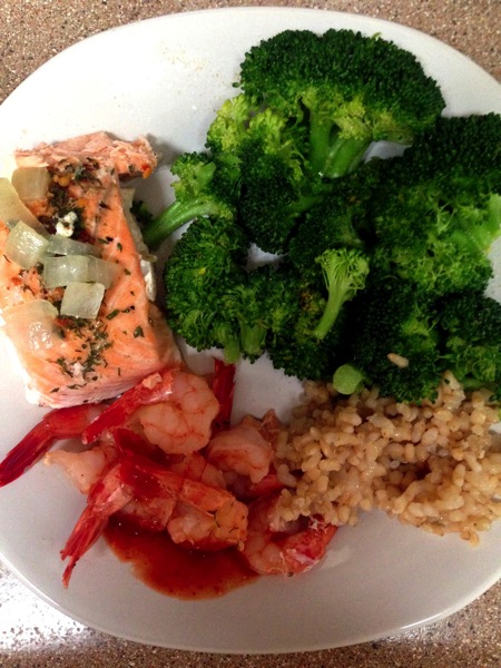 Shrimp dinner