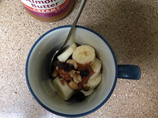 Bananas and almond butter