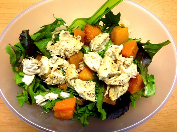 Chicken butternut squash salad