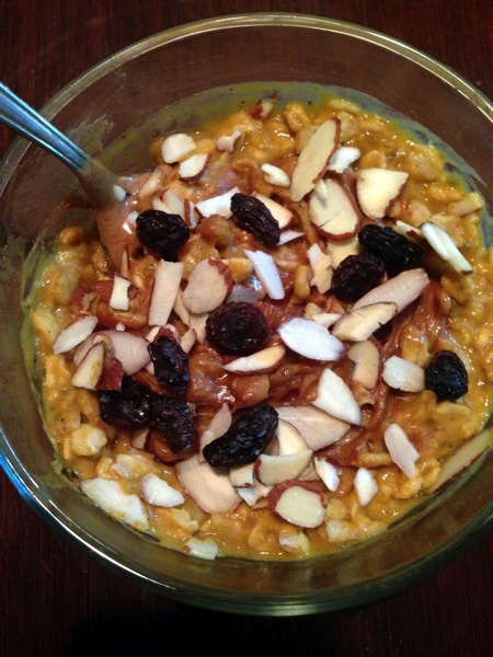 Pumpkin overnight oats