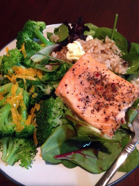 Salmon dinner