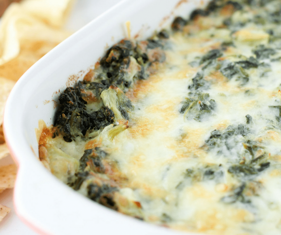 Healthy Spinach Artichoke Dip - Gluten Free - Hungry Hobby