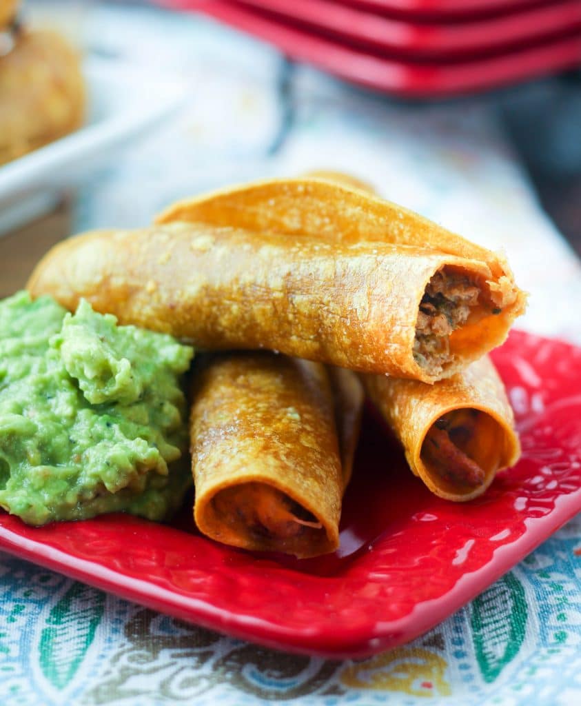 Oven Fried Chicken Taquitos (with VIDEO) - Hungry Hobby