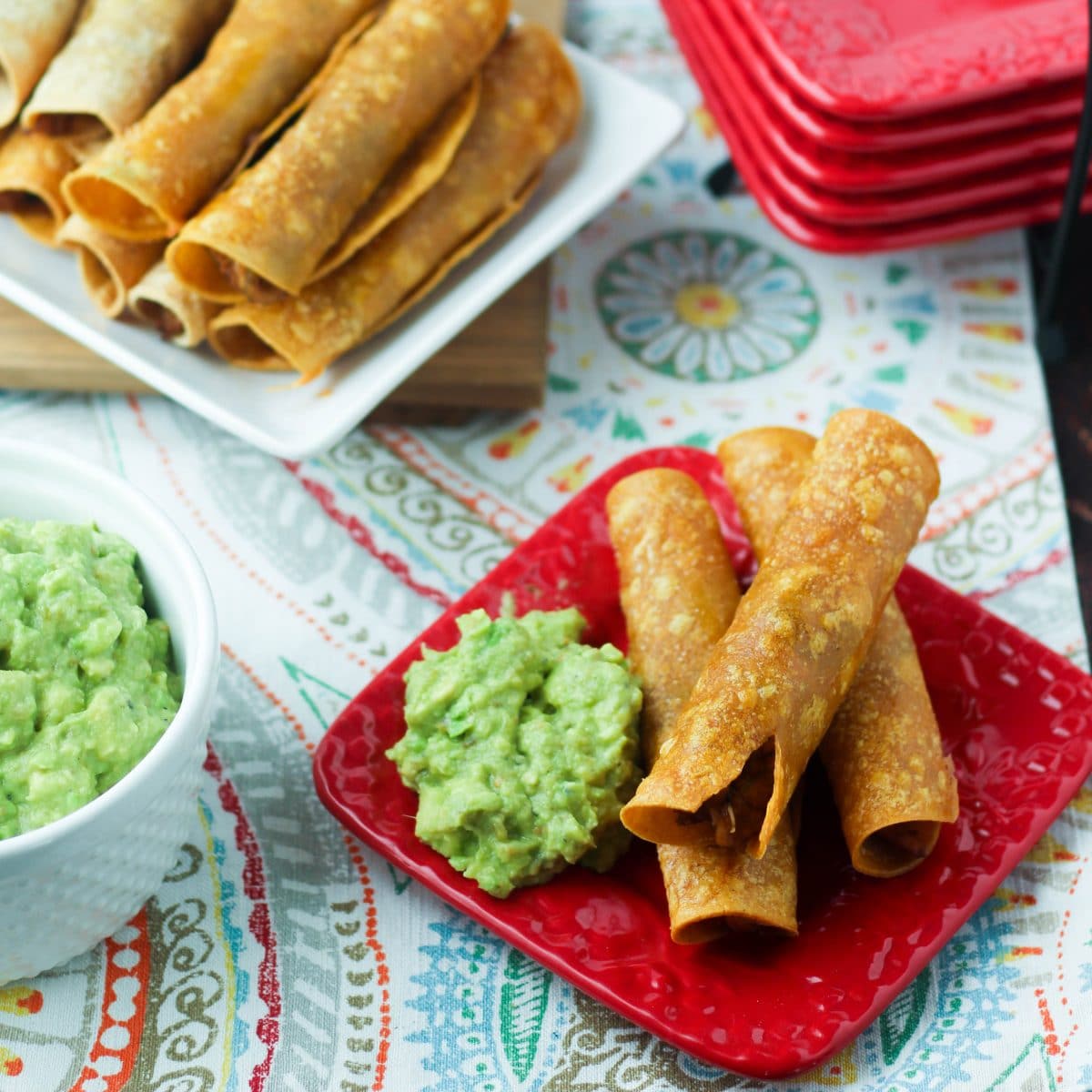 Oven Fried Chicken Taquitos