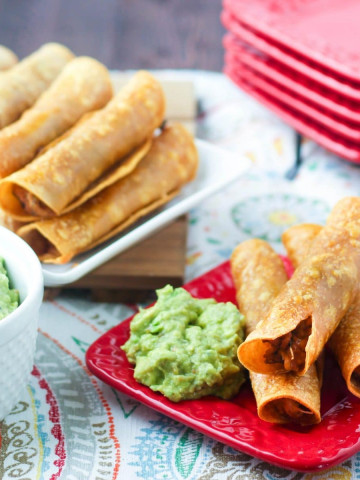 Oven Fried Chicken Taquitos