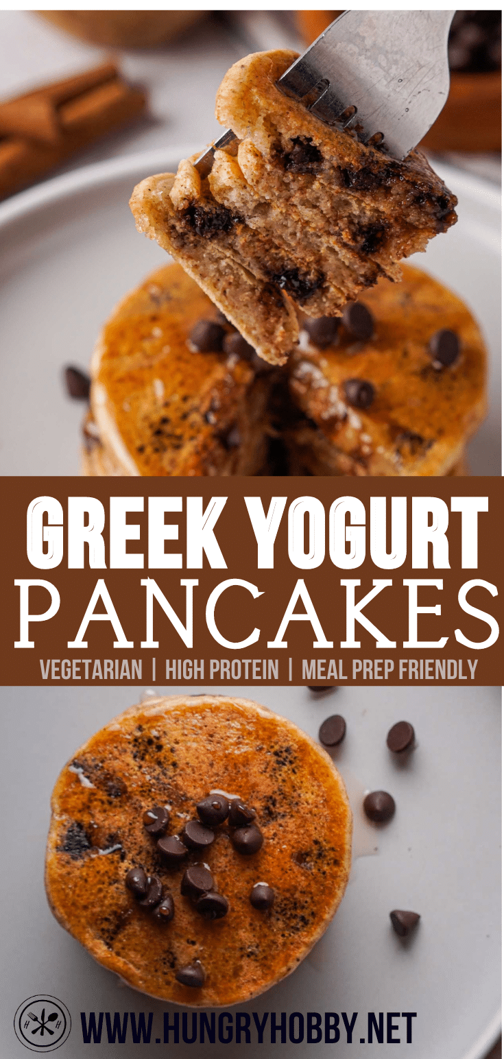 greek yogurt pancakes pin