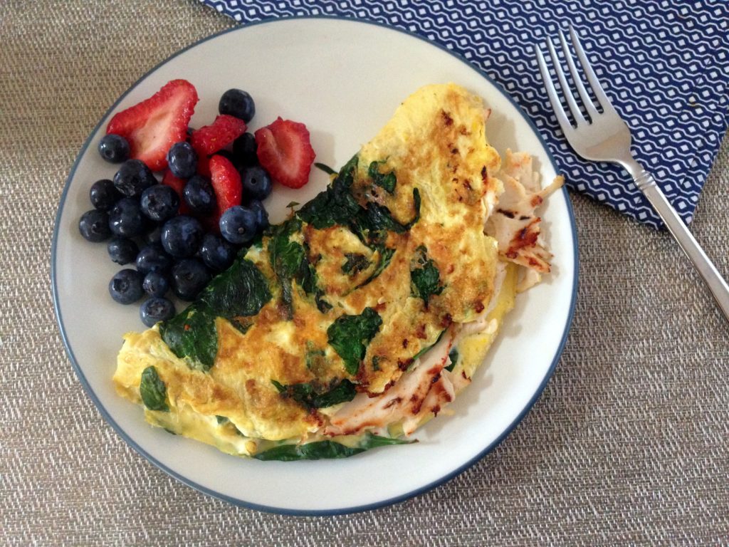 deli-chicken- spinach- omelet