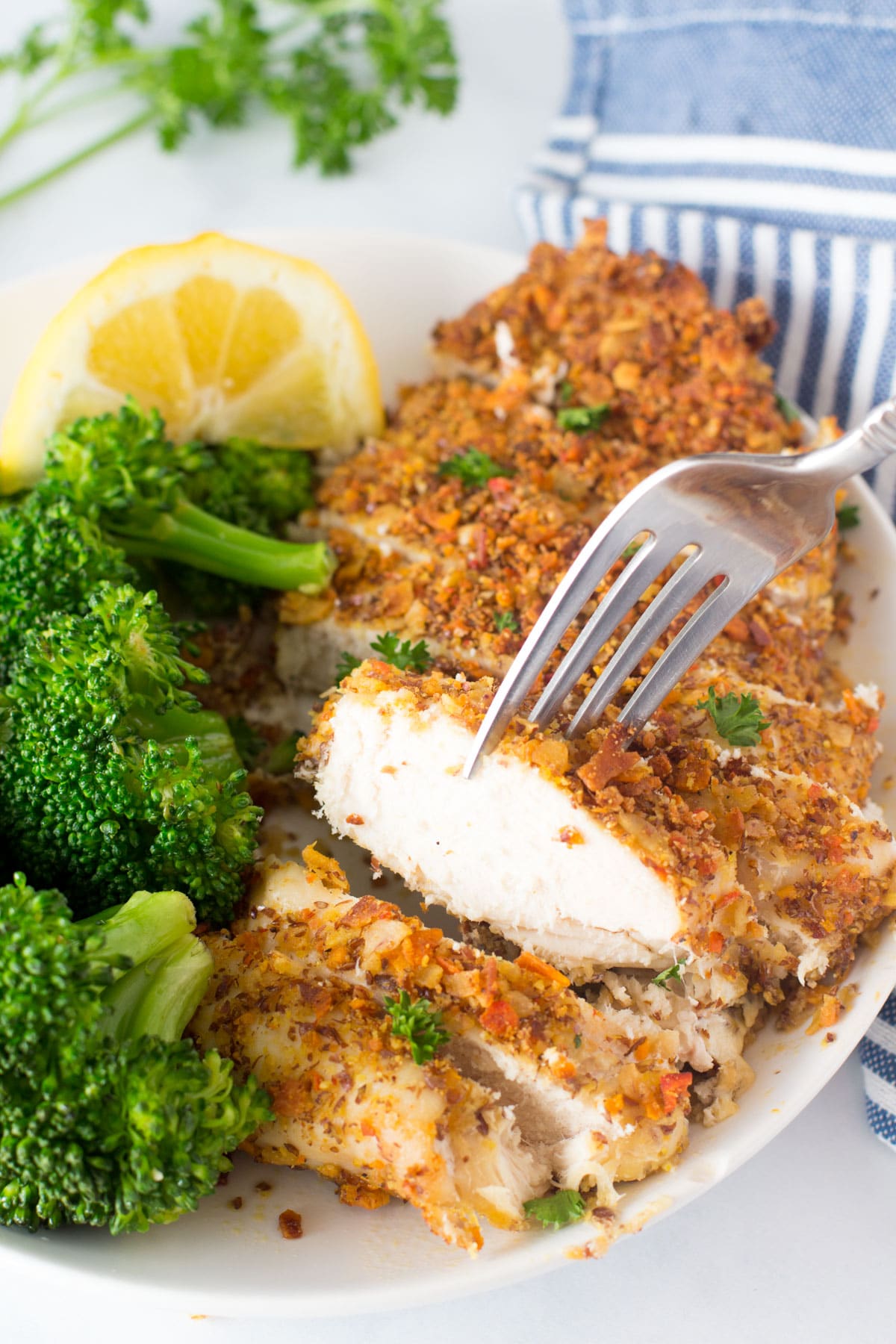 healthy parmesan crusted chicken