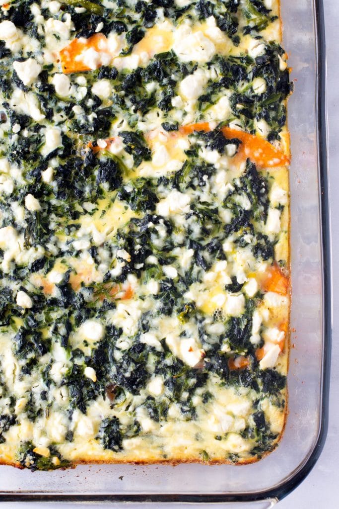 Sweet Potato Spinach Quiche - Hungry Hobby