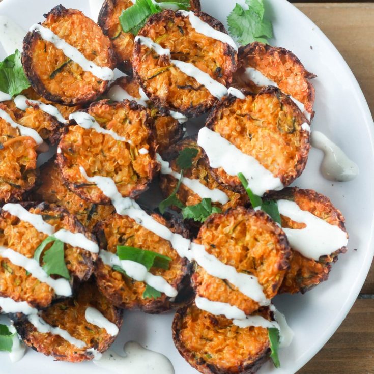 Buffalo Cheddar Quinoa Bites