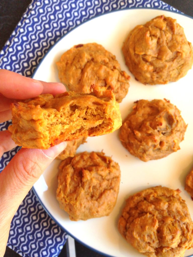 sweet potato protein cookies bite