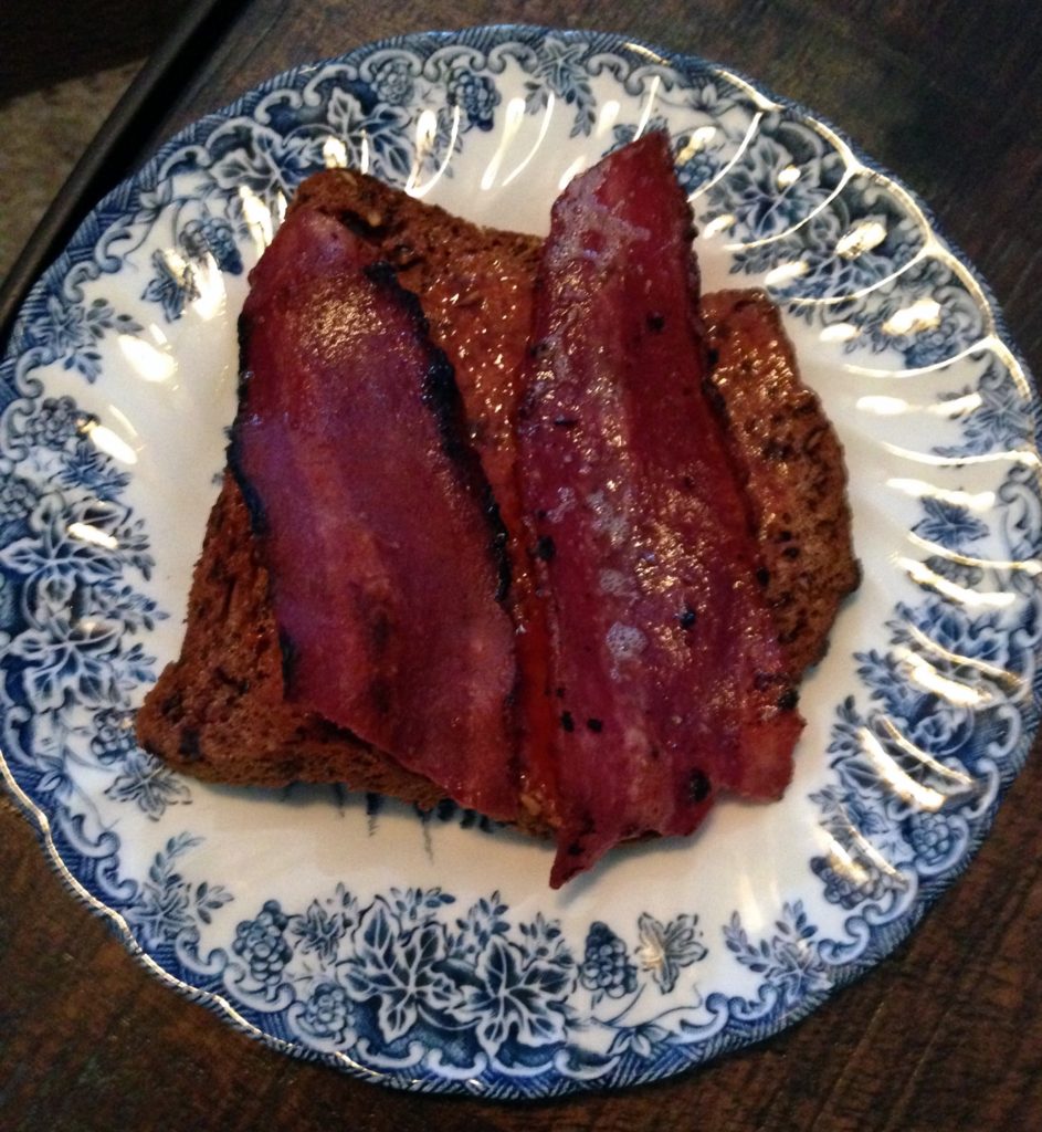 turkey bacon and almond bread