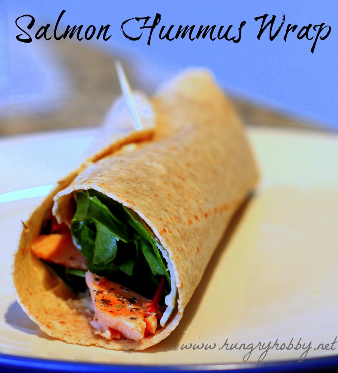Salmon hummus wrap www hungryhobby net