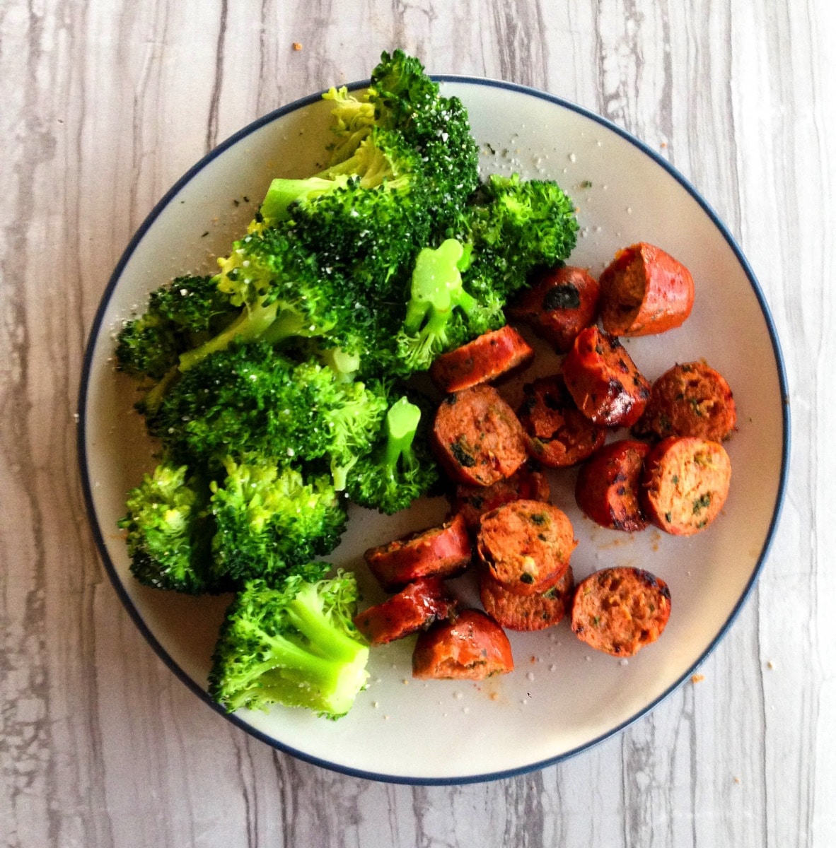 chicken-sausage-broccoli