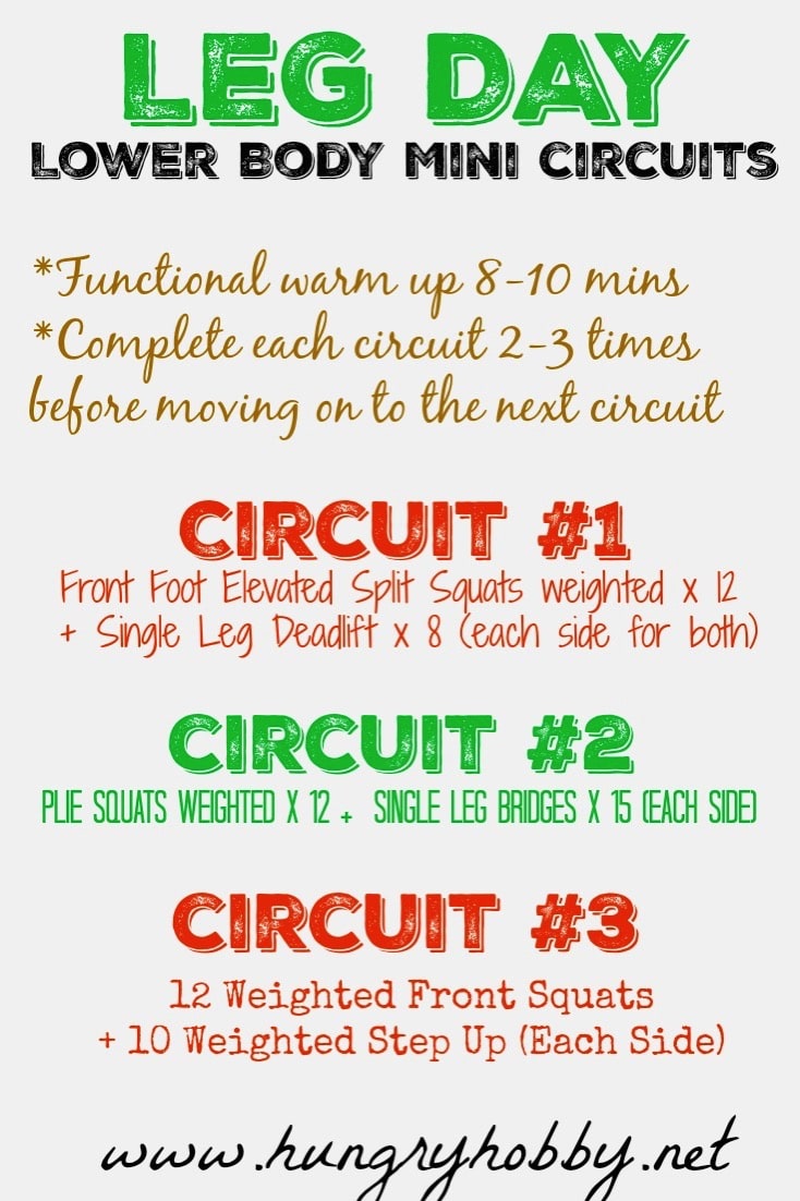 Leg Day Lower Body Mini Circuits