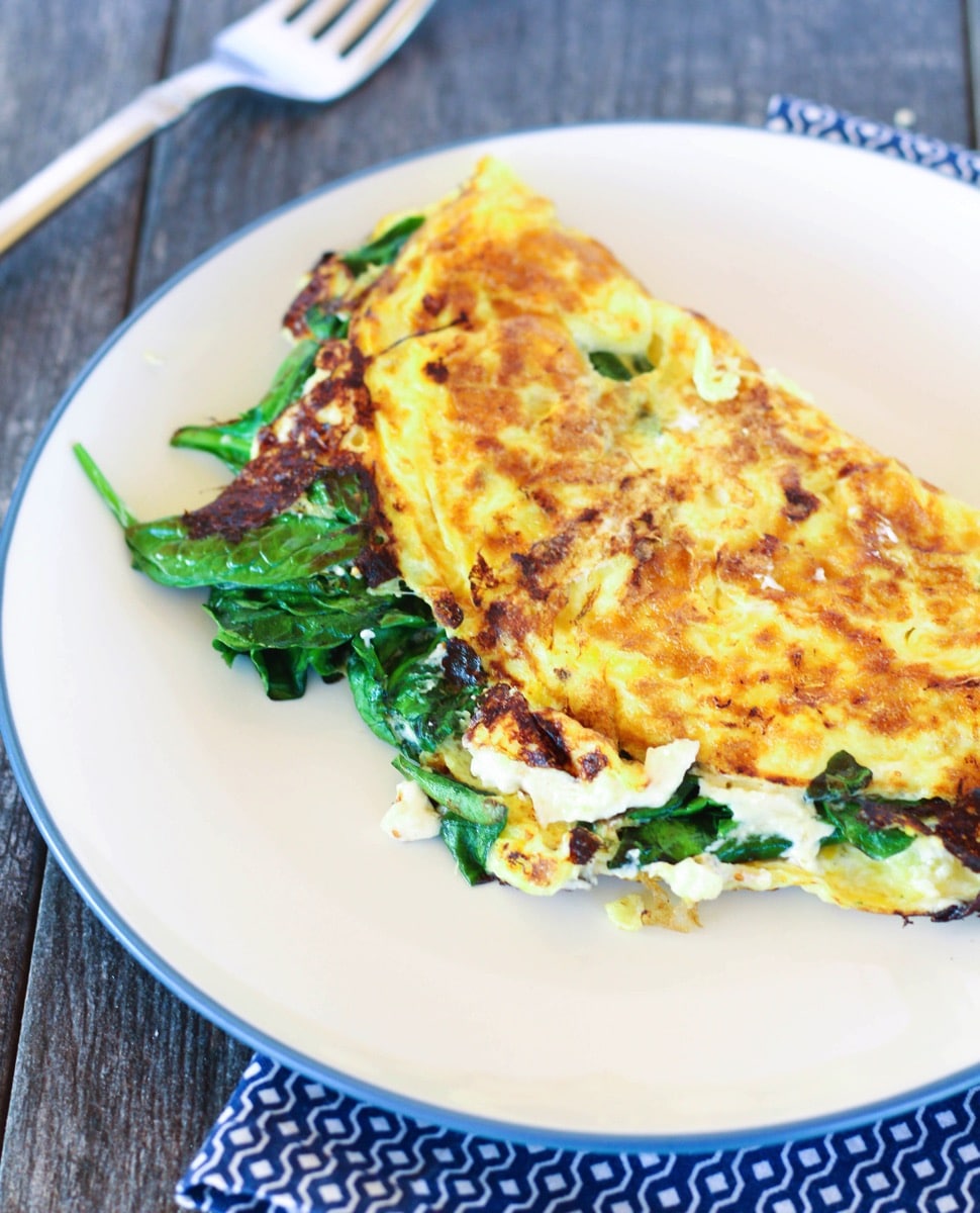 Goat cheese omelet