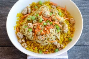 Green Curry Crockpot Chicken and Tumeric Rice