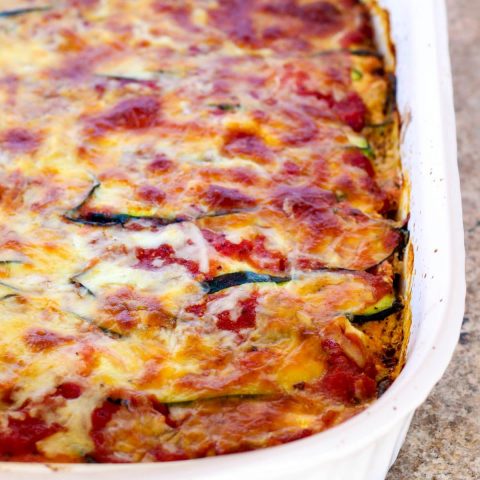 Zucchini Noodle Lasagna With Italian Chicken - Hungry Hobby