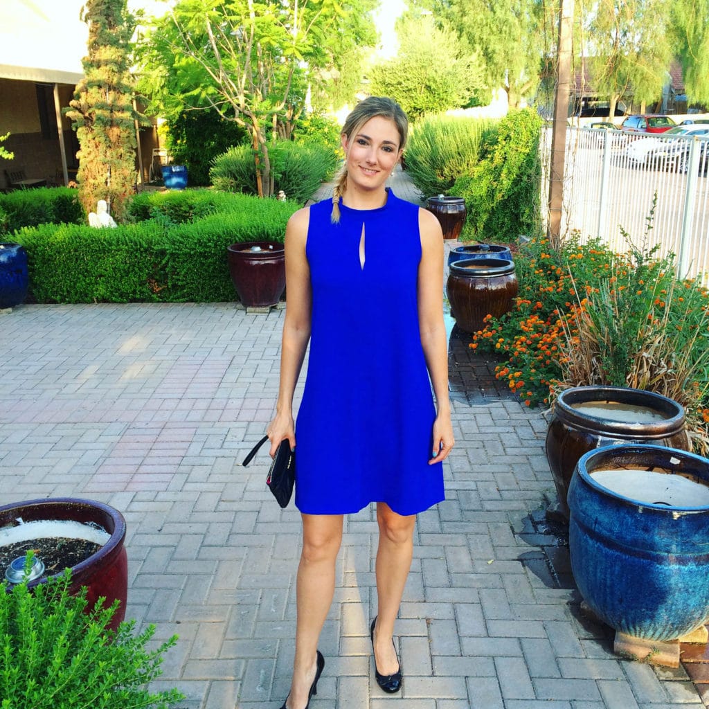 kelli blue dress