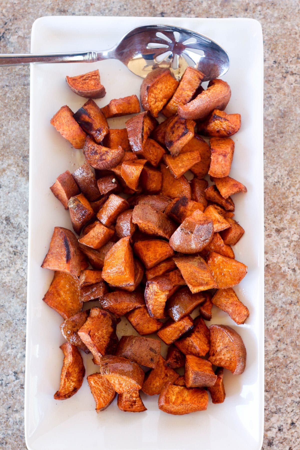 Maple Cinnamon Roasted Sweet Potatoes