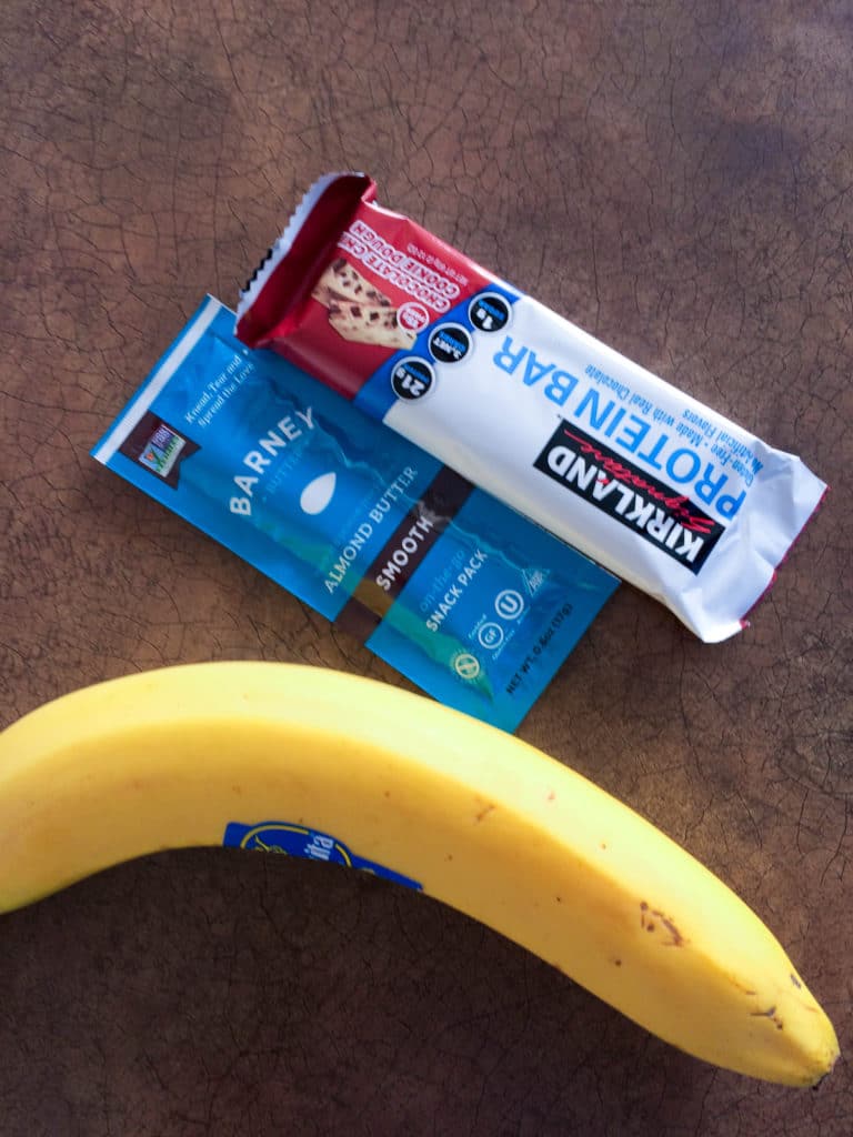 protein bar almond butter banana