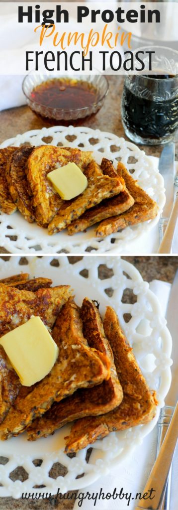 Simple, soft, warm, and filling! Protein Pumpkin French Toast
