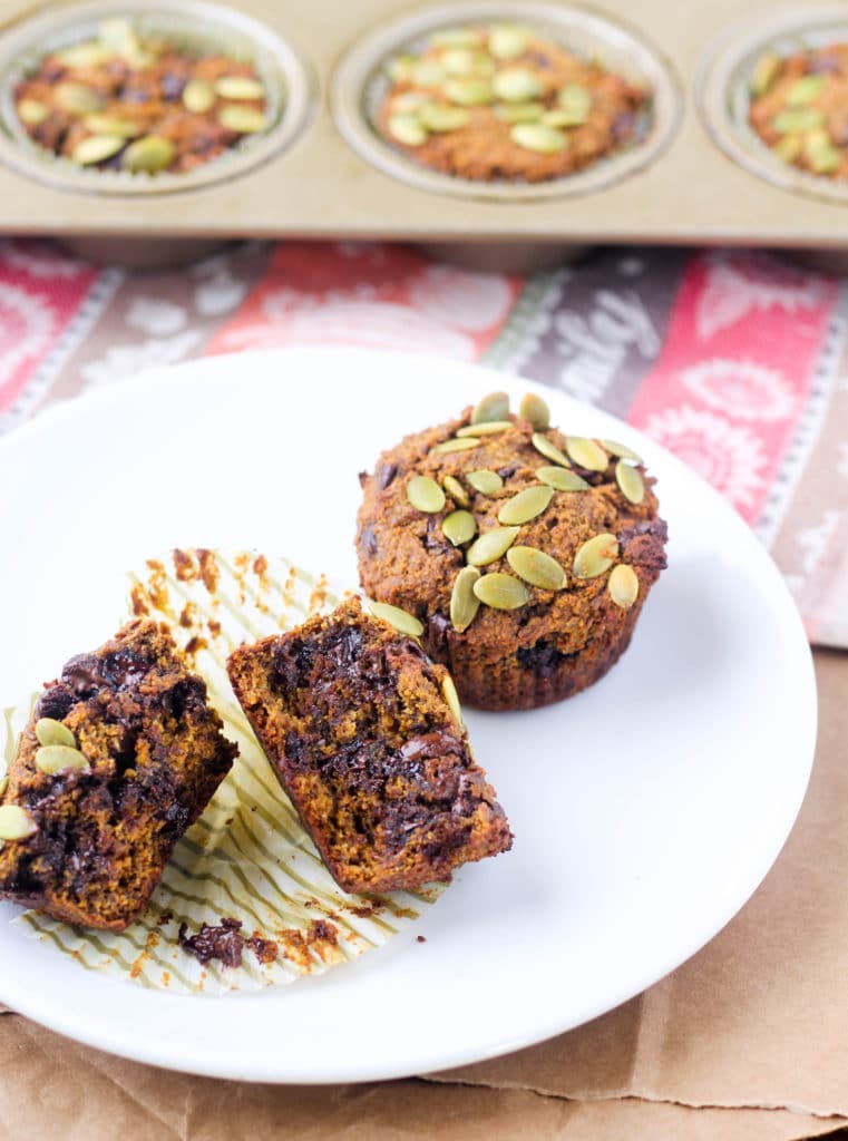 Coconut Oil Whole Wheat Banana Muffins Healthy, Vegetarian