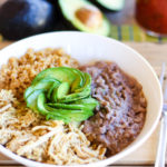 Slow Cooker Salsa Chicken Bowl (Gluten and Dairy Free) - Recipe via www.hungryhobby.net