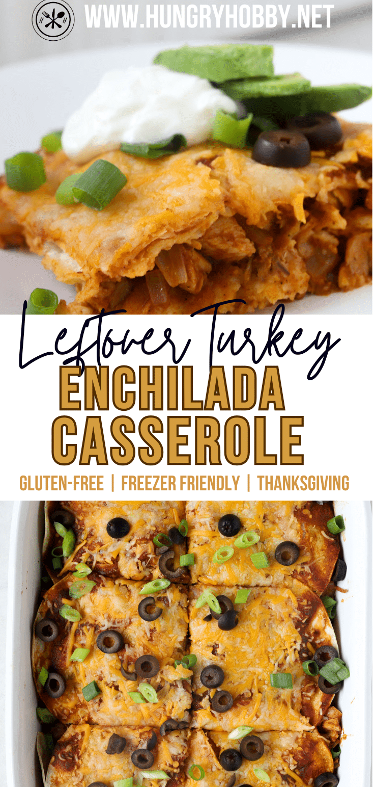 leftover turkey enchilada casserole pin