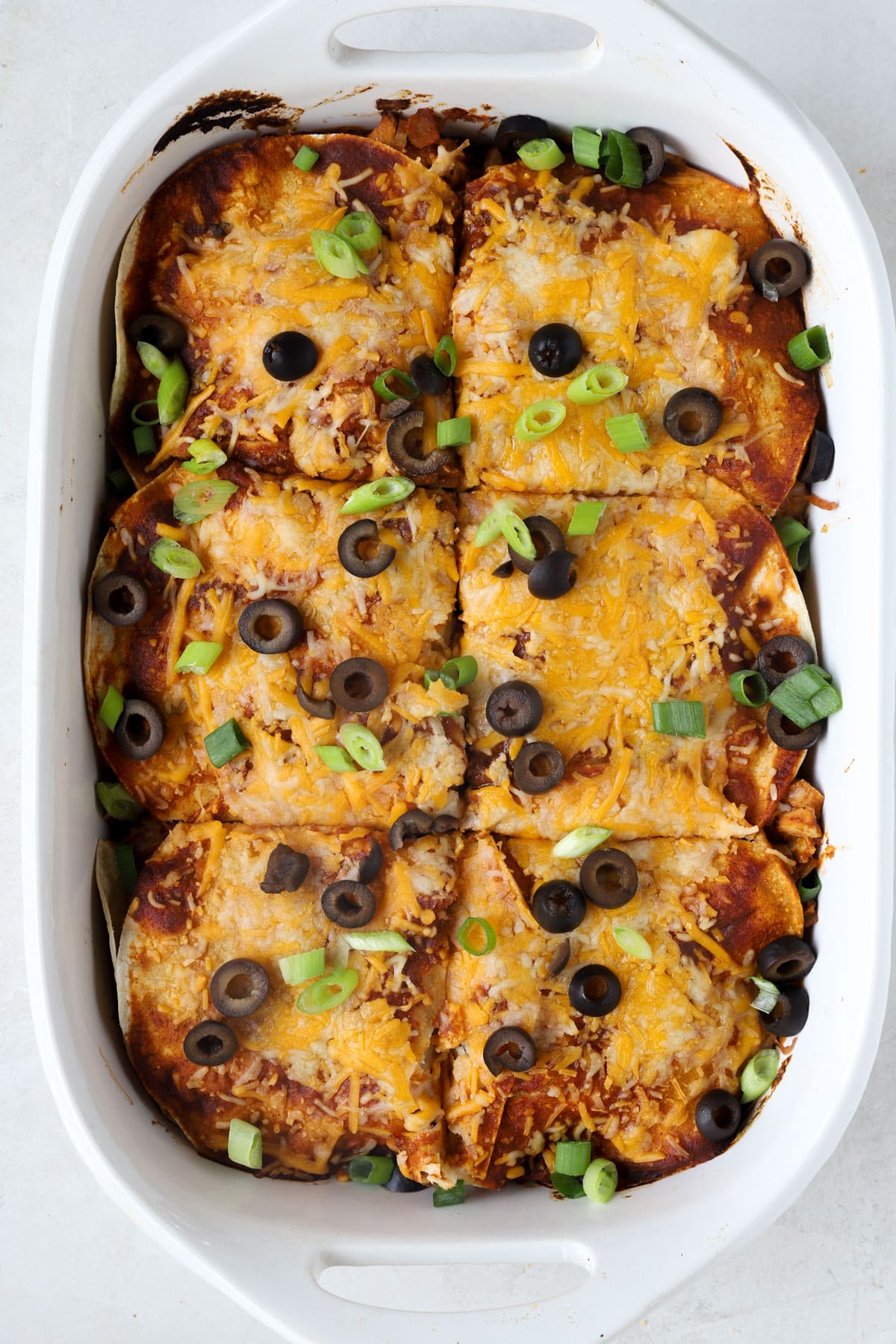 thanksgiving leftover turkey enchilada casserole