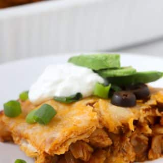 thanksgiving turkey enchilada casserole