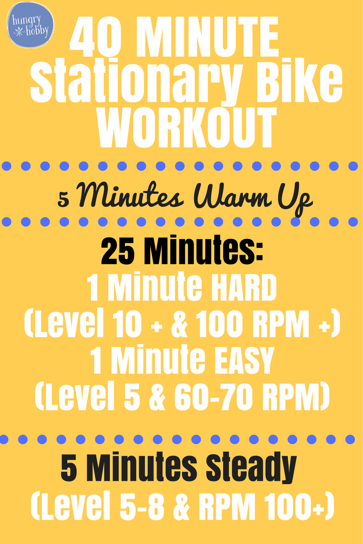 40 Minute Stationary Bike Workout