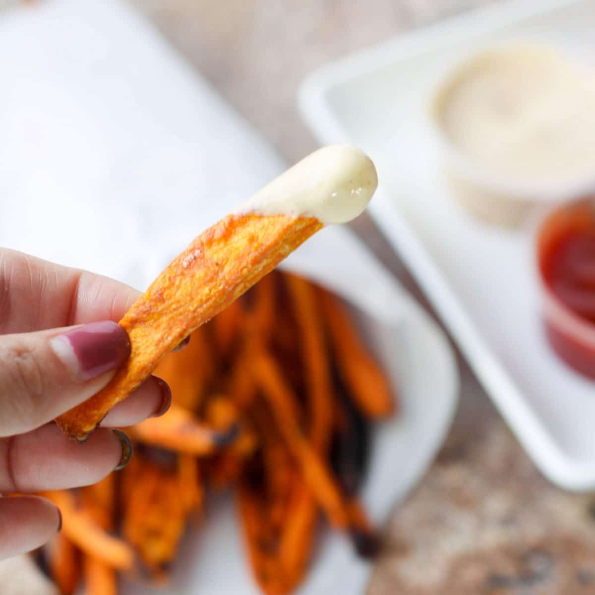 Crispy Baked Sweet Potato Fries (Paleo, Whole30) • One Lovely Life