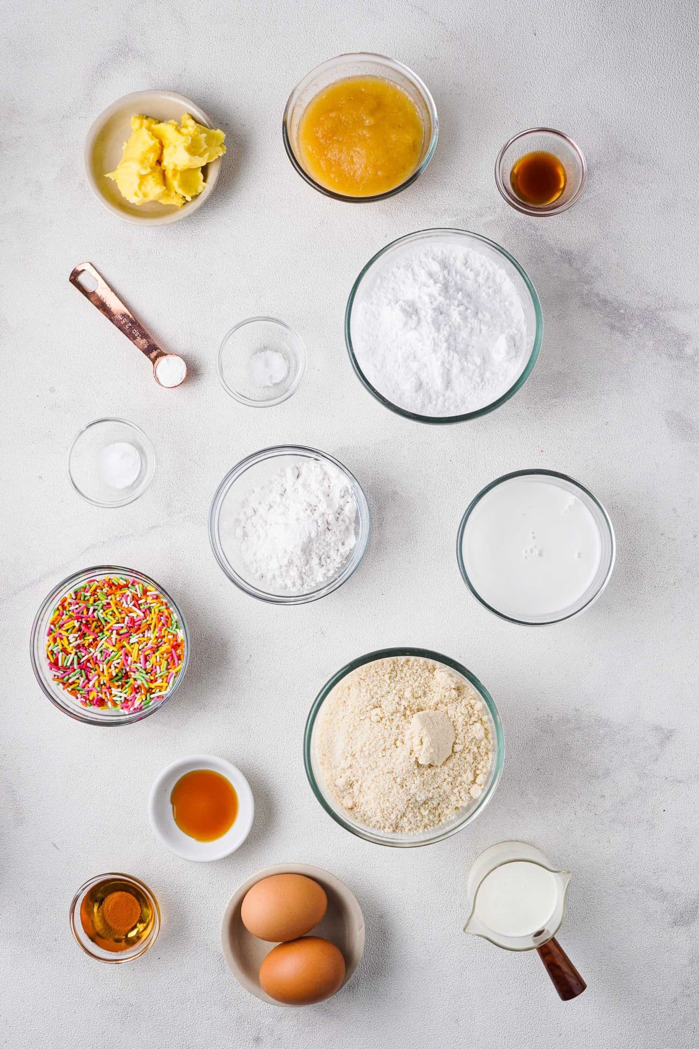 funfetti almond flour cupcakes