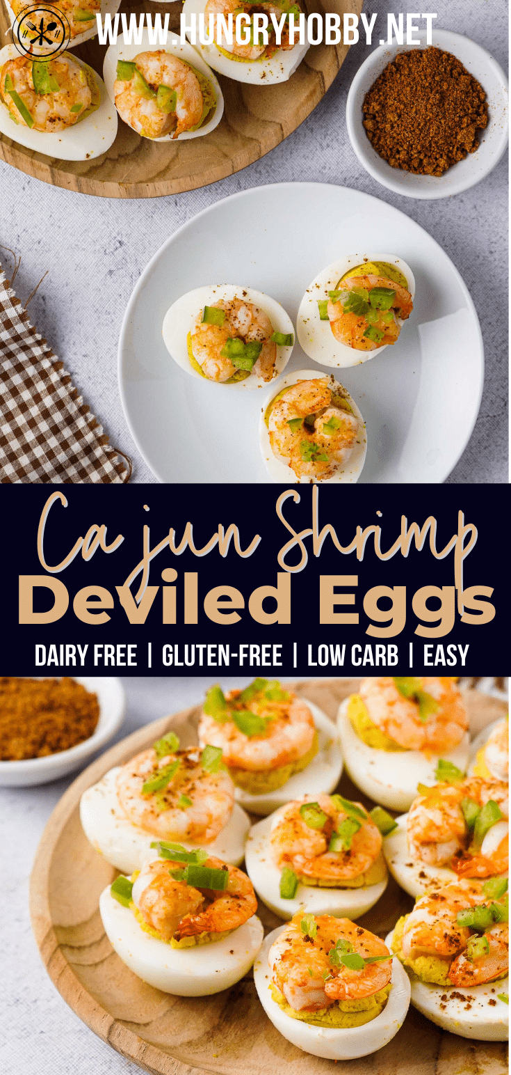 Cajun Shrimp Deviled Eggs - I Am Homesteader