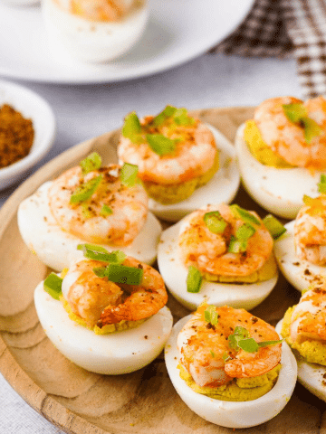 Cajun Shrimp Deviled Eggs