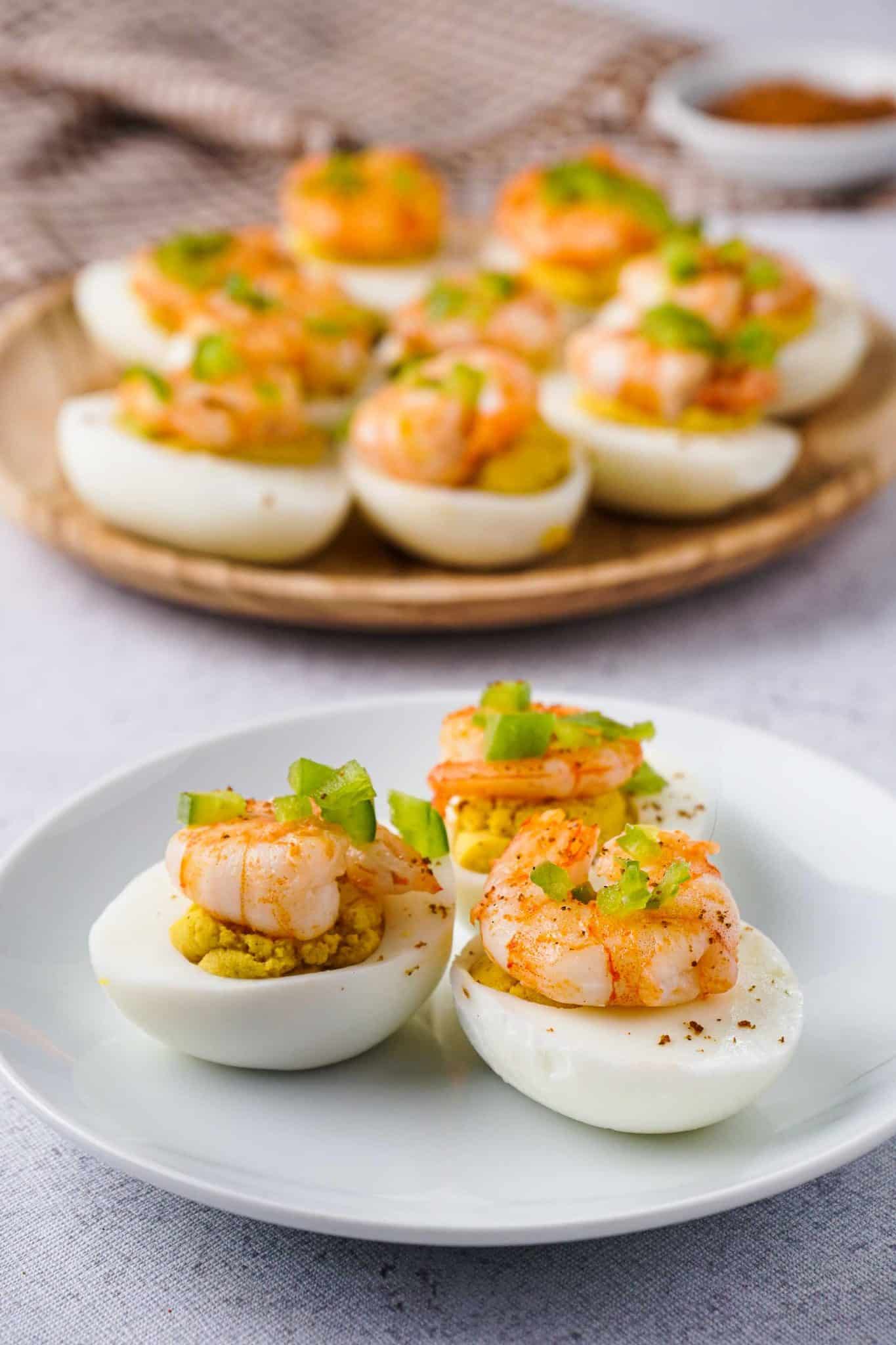 Shrimp Deviled Eggs - Cookin Canuck - Appetizer or Brunch Recipe