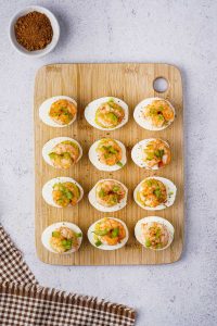 Cajun Shrimp Deviled Eggs