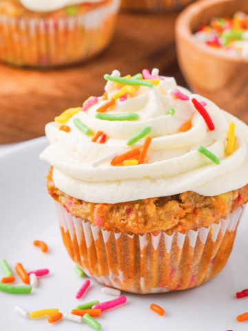 funfetti almond flour cupcakes