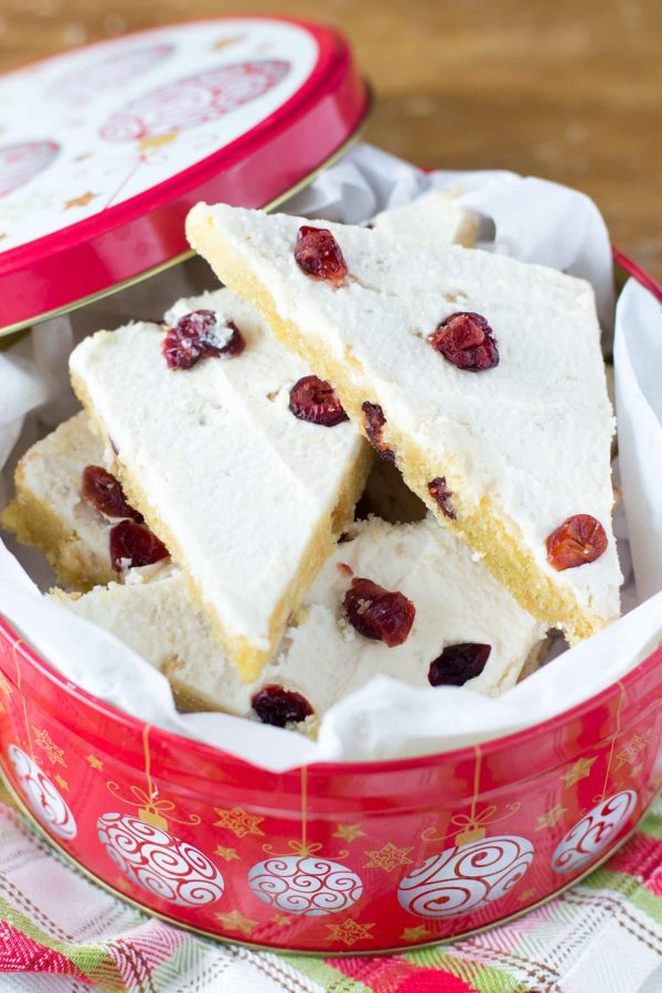 Healthy Cranberry Bliss Bars Hungry Hobby