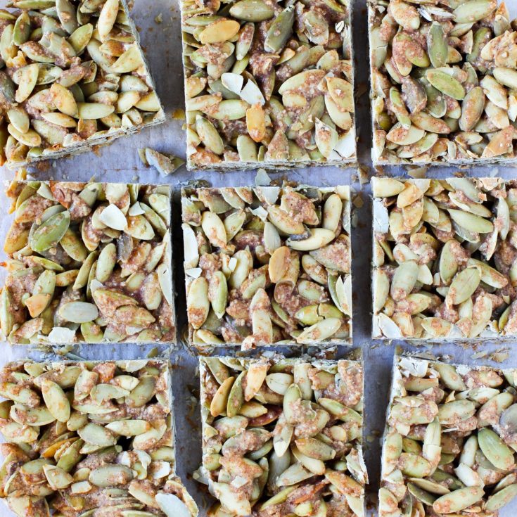 Image for (Almost) 5 Ingredient Pumpkin Seed Bars
