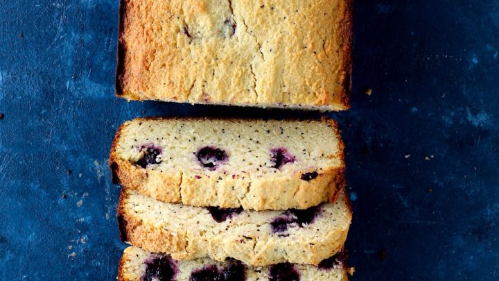 Healthy Blueberry Lemon Poppyseed Bread