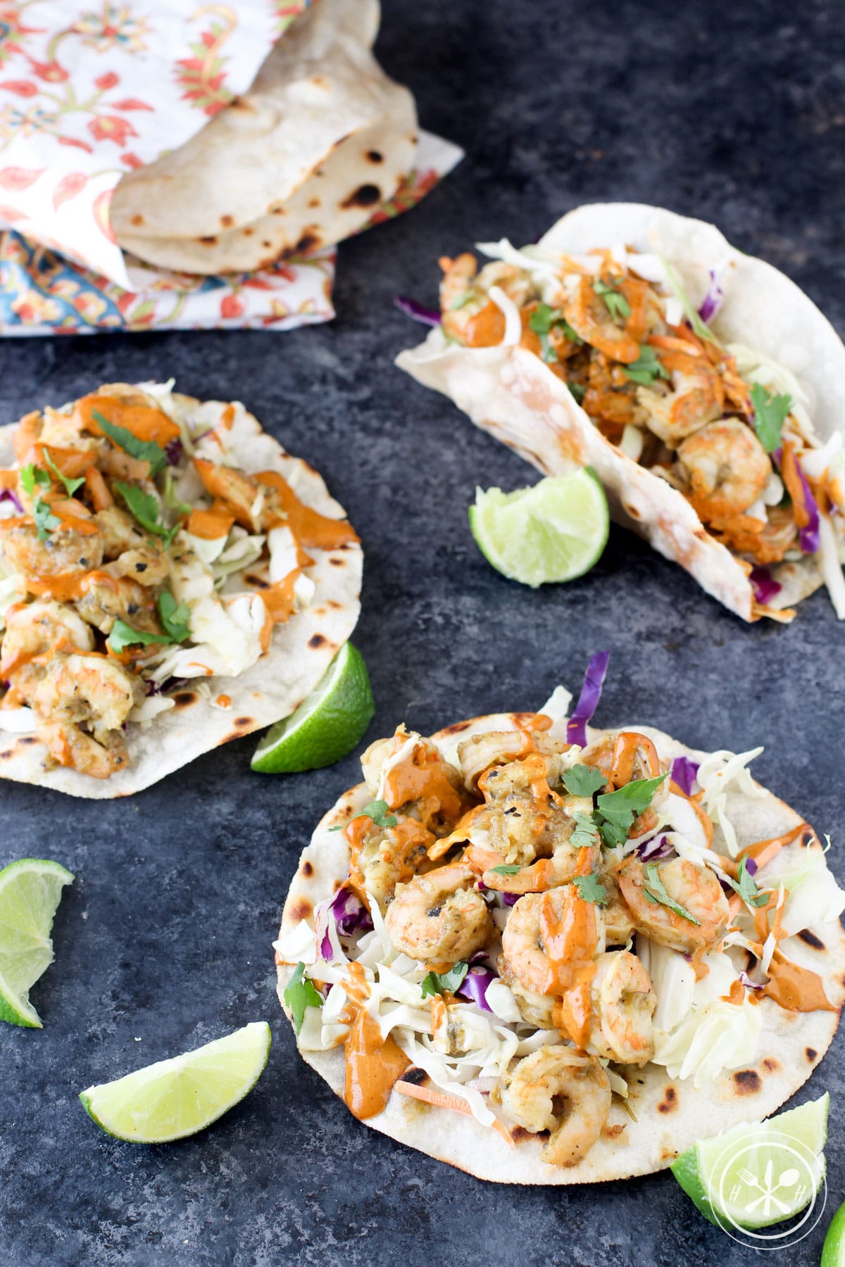 Easy chipotle shrimp tacos - paleo, gluten free, dairy free